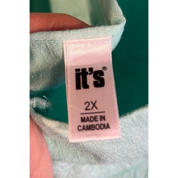 Women's 2XL Jumpsuit It's Brand Mint Green Halter Neck Beachwear Clubwear - Picture 3 of 8